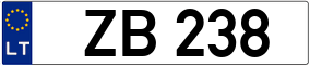Trailer License Plate